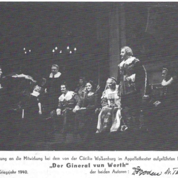 Der Gineral vun Werth - Divertissementchen 1940 - Historische Szene mit Gesangsensemble