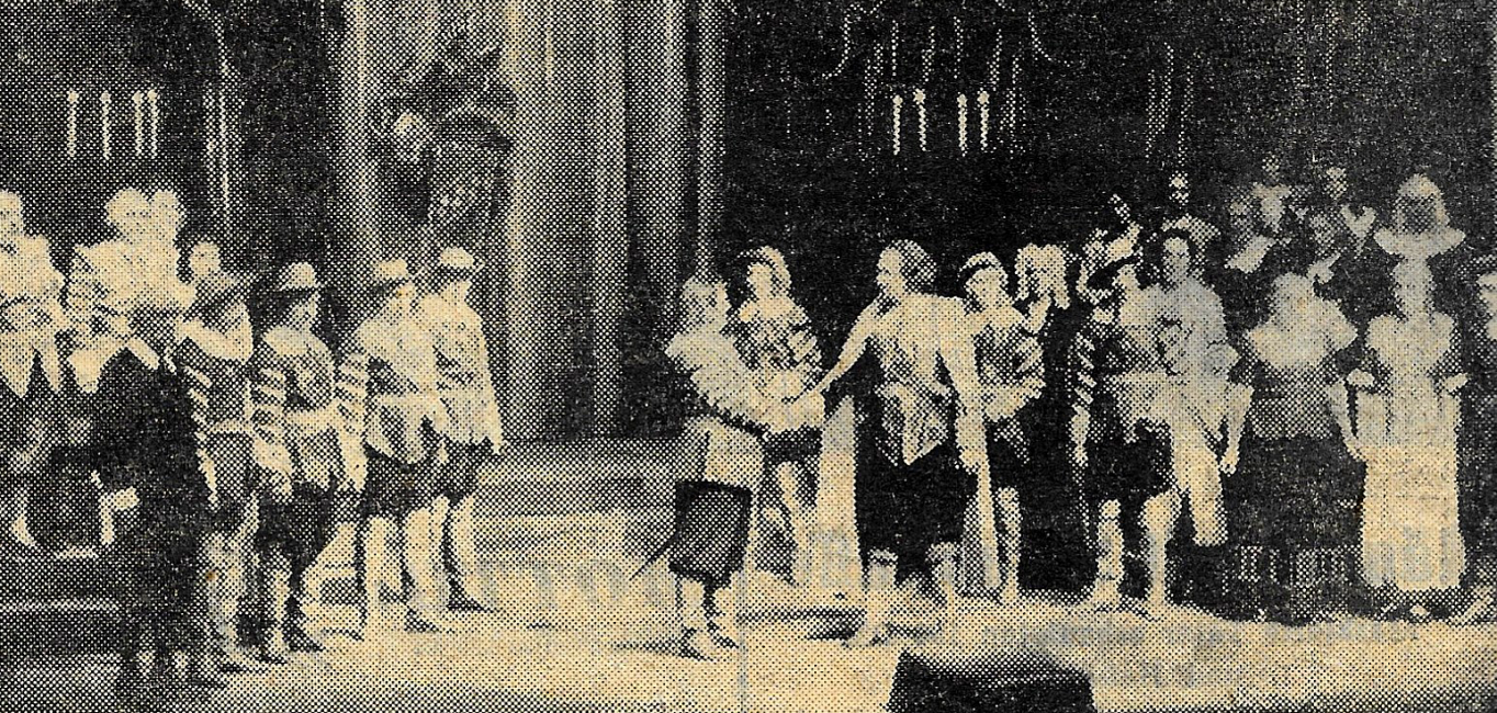 Dat Leed vun Jan un Griet - Divertissementchen 1952 - Chor und Solisten in Szene