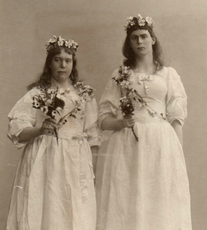 Jan un Griet - Divertissementchen 1904 - Solisten in Damenrollen schauen lustlos in die Kamera