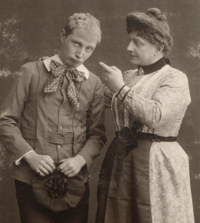 Der Feensee - Divertissementchen 1901/02 - Solisten als Mutter und Sohn