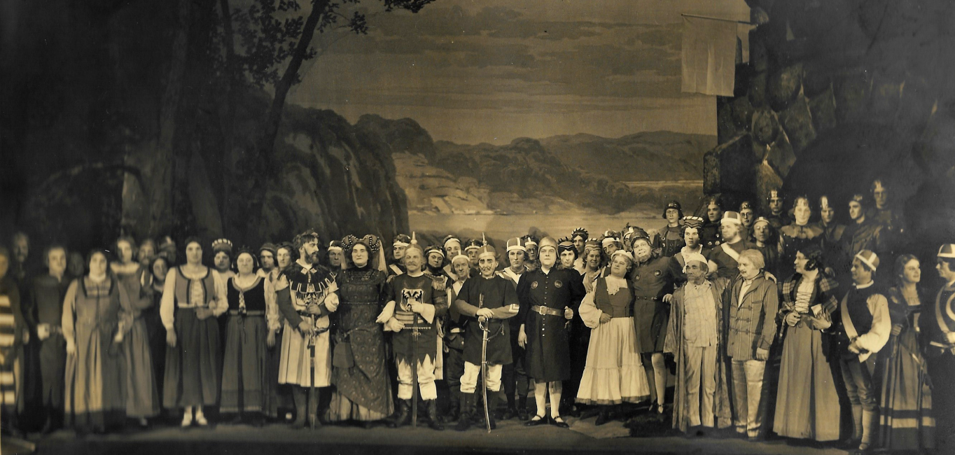 De Kölsche vör Thurandt - Divertissementchen 1938 - Großer Chor im Bühnenbild