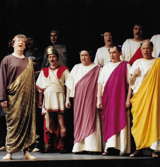 En dubbelte Agrippina - Divertissementchen 1994 - Chor und Solisten in römischen Kostümen