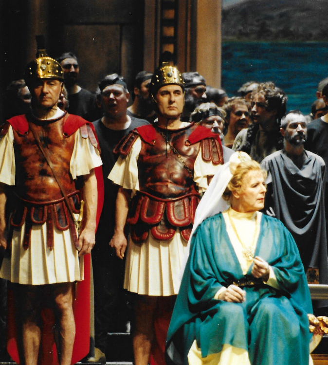 En dubbelte Agrippina - Divertissementchen 1994 - Darsteller in römischen Kostümen
