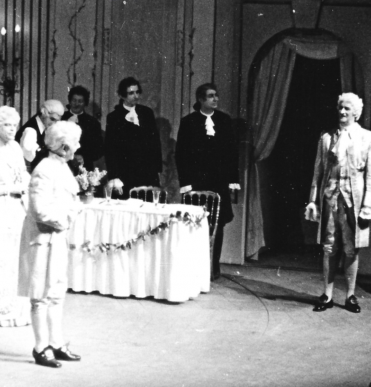 Casanova en Kölle - Divertissementchen 1956 - Darsteller in historischen Kostümen