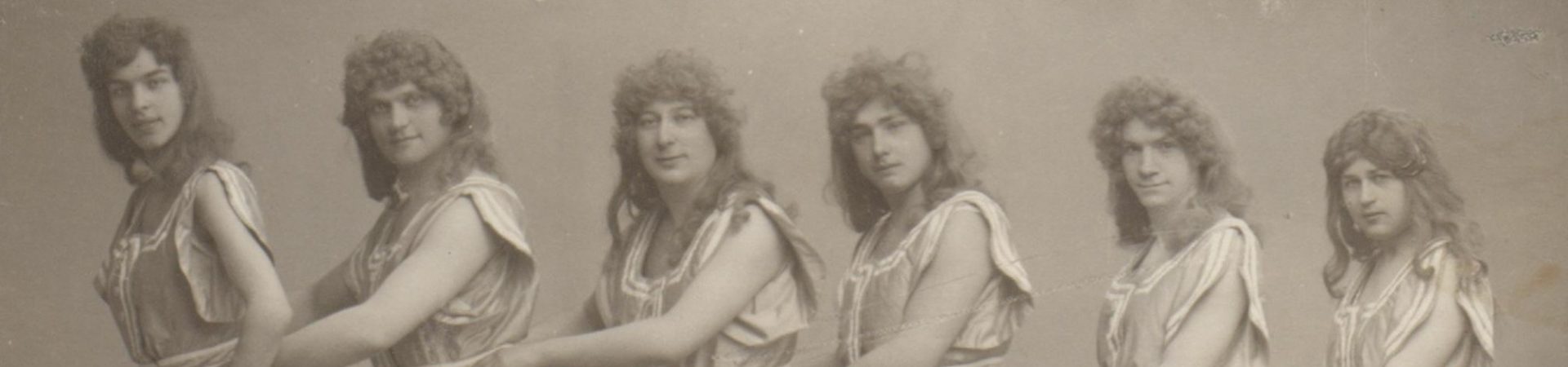 6 Tänzer des Zillche-Ballett - Divertissementchen um 1900