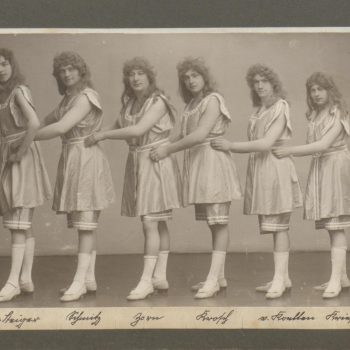 6 Tänzer des Zillche-Ballett - Divertissementchen um 1900