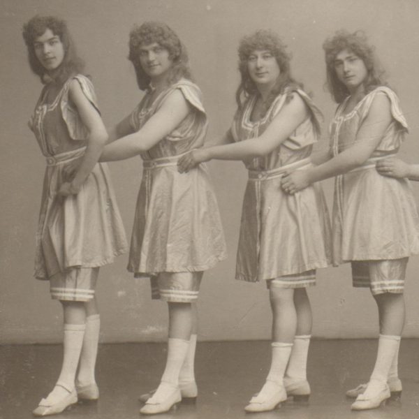 6 Tänzer des Zillche-Ballett - Divertissementchen um 1900