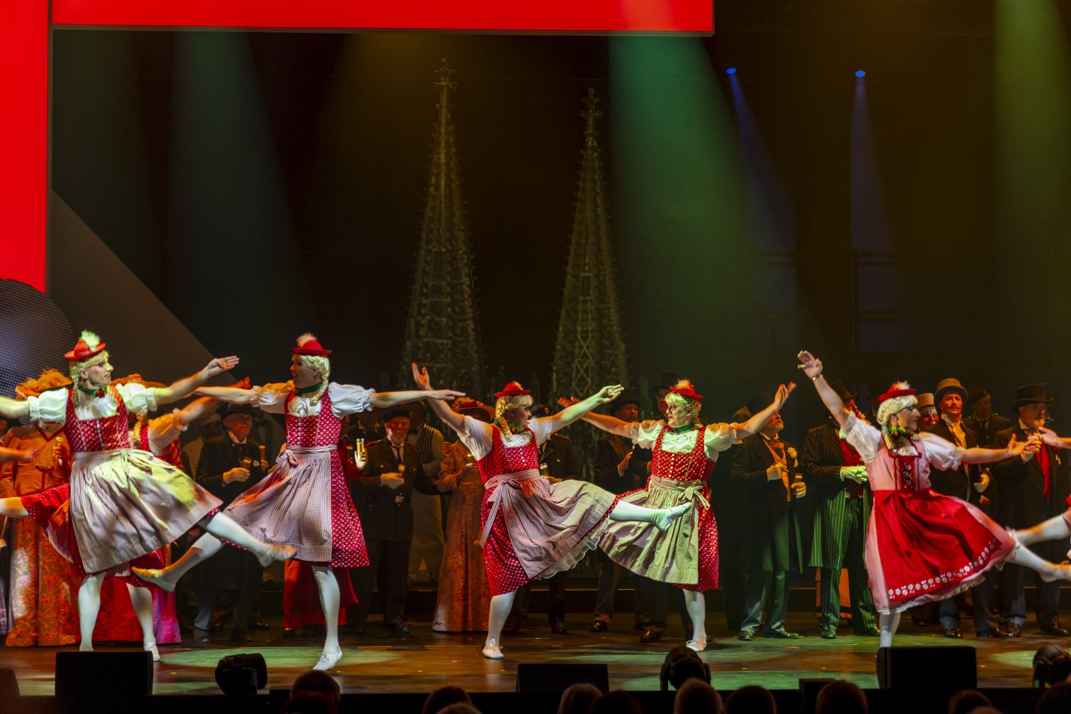 Ballett und Chor vor den Spitzen des Kölner Doms - E Levve för Kölle - Divertissementchen 2026